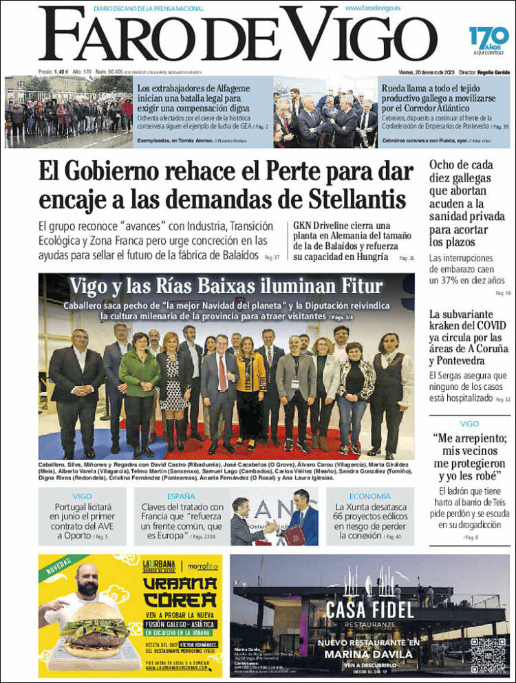 Portada de Faro de Vigo (Espa&ntilde;a)