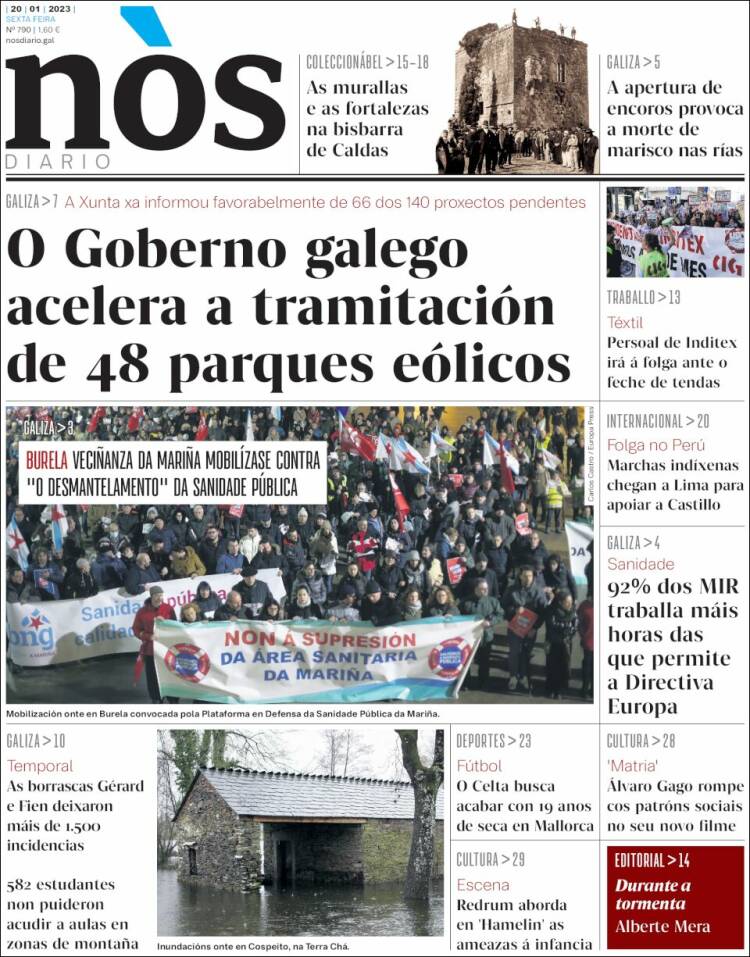 Portada de Nòs Diario (Espa&ntilde;a)