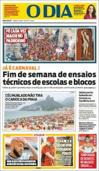 Portada de O Dia (Brasil)