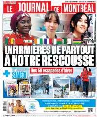 Portada de Le Journal de Montréal (Canada)