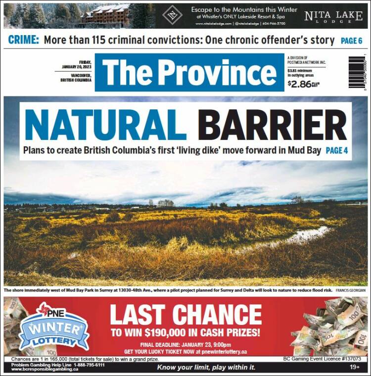 Portada de The Province (Canada)