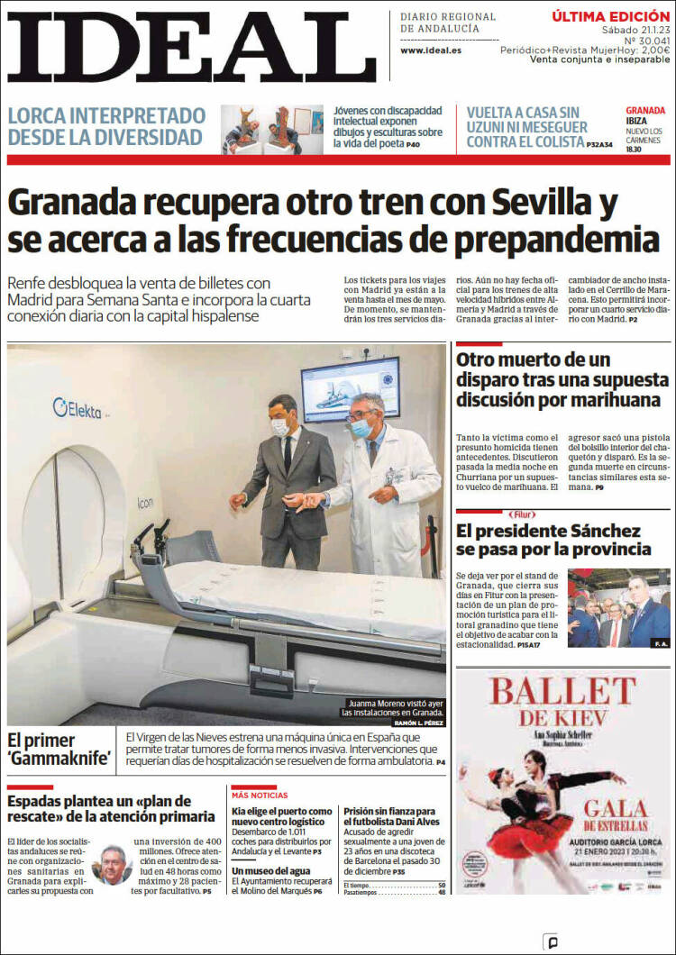Portada de Ideal (Espagne)