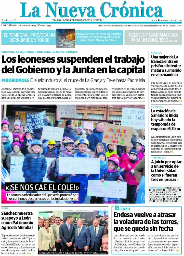 Portada de La Nueva Crónica (España)