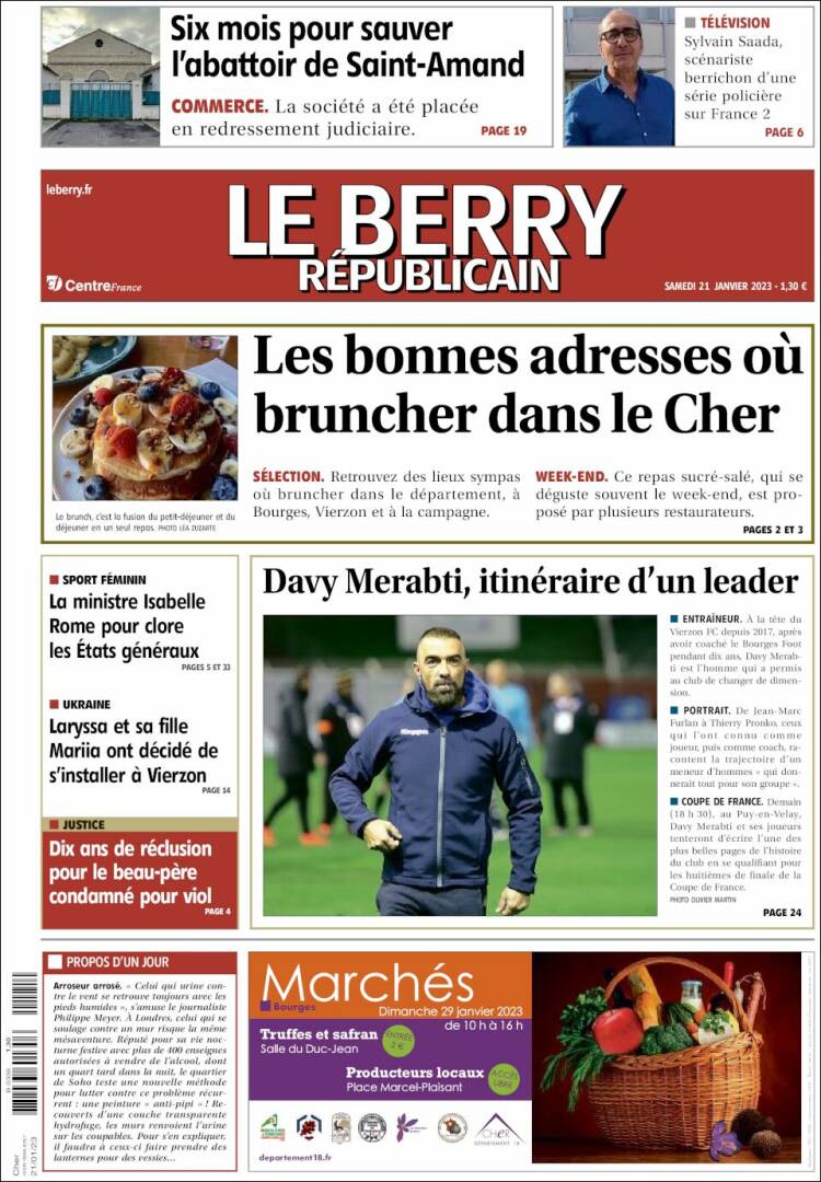 Portada de Berry Republicain (France)