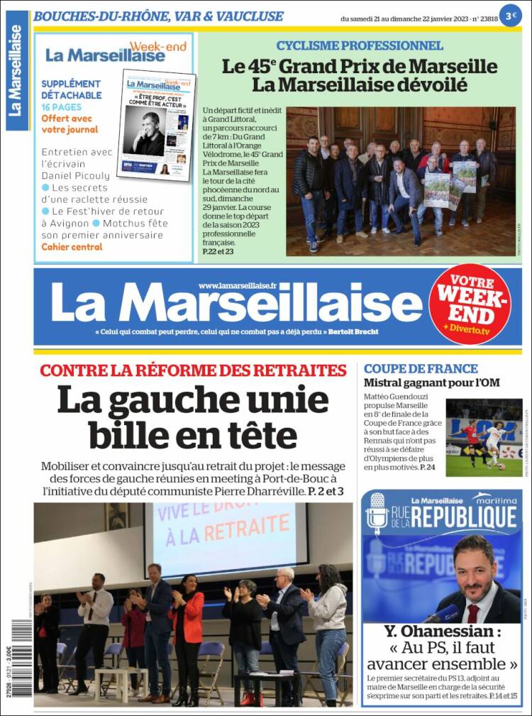 Portada de La Marseillaise (France)