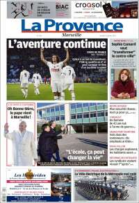 Portada de La Provence (Francia)