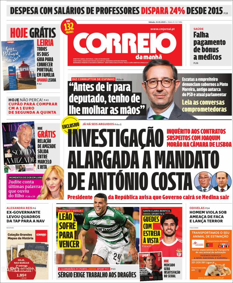 Portada de Correio da Manhã (Portugal)