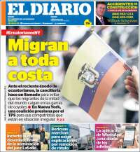 Portada de El Diario NY (USA)