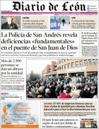 Portada de Diario de León (España)