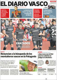 Portada de Diario Vasco (España)