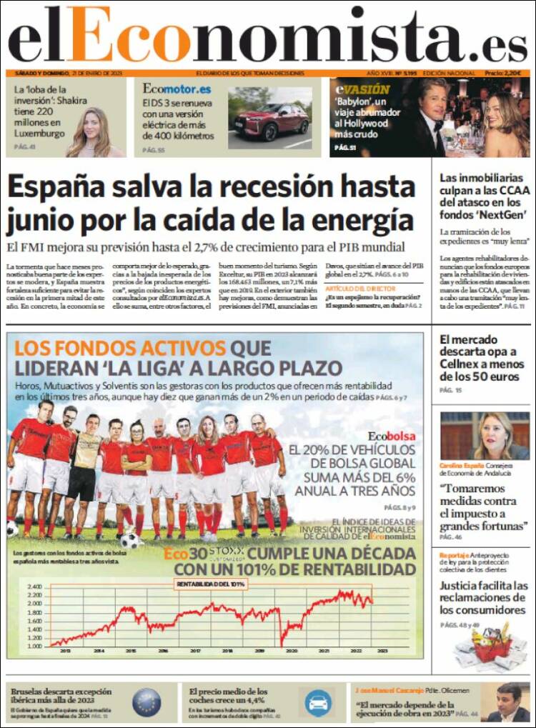 Portada de El Economista (Espa&ntilde;a)