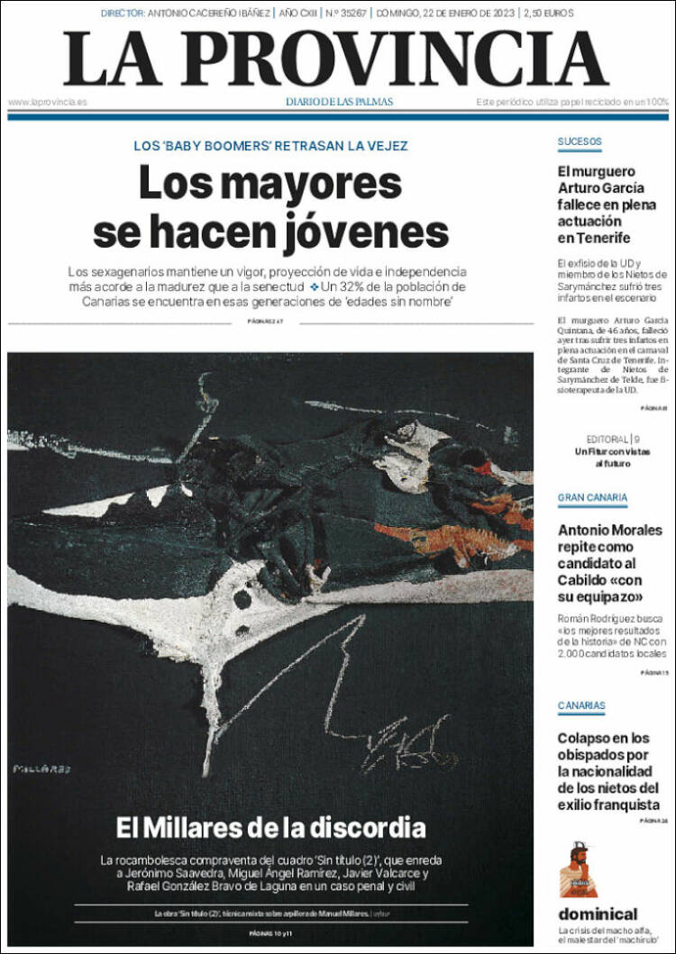 Portada de La Provincia (España)