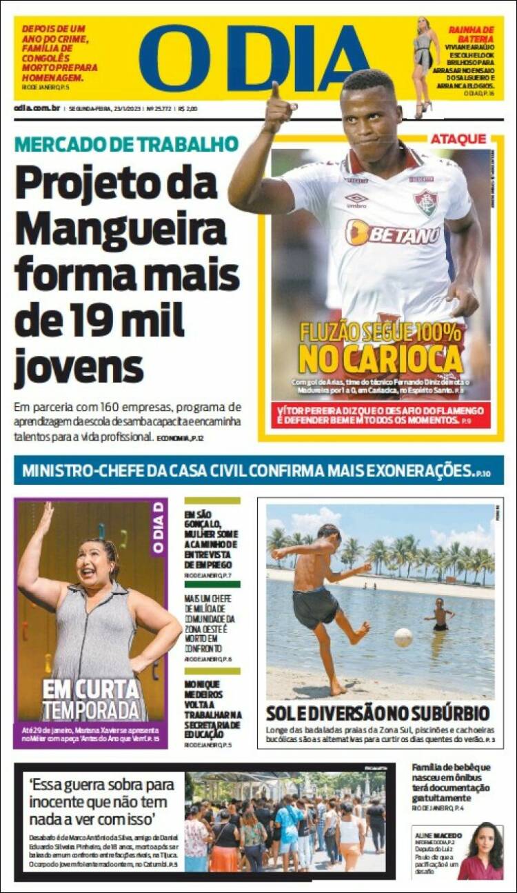Portada de O Dia (Brasil)