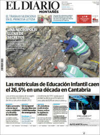 Portada de El Diario Montañés (España)