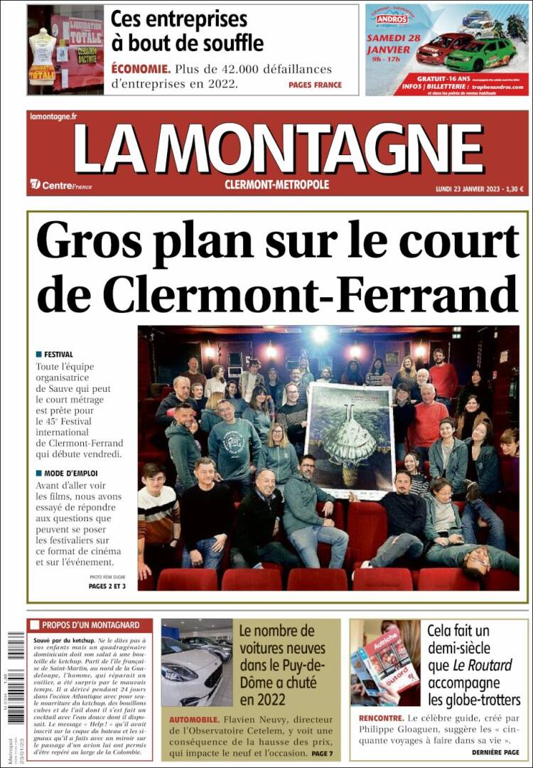 Portada de La Montagne (Francia)