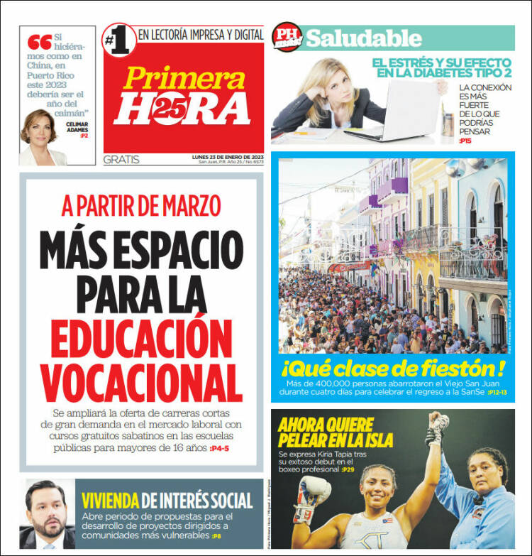 Portada de Primera Hora (Puerto Rico)