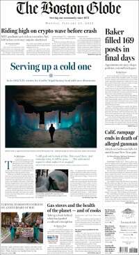 Portada de Boston Globe (USA)