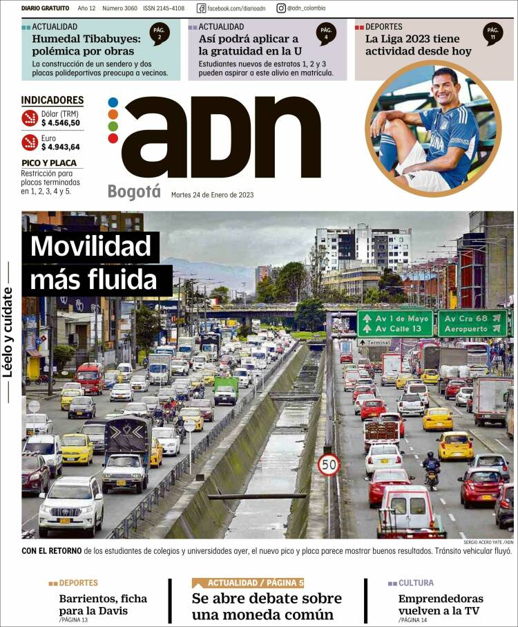 Portada de ADN - Bogotá (Colombia)