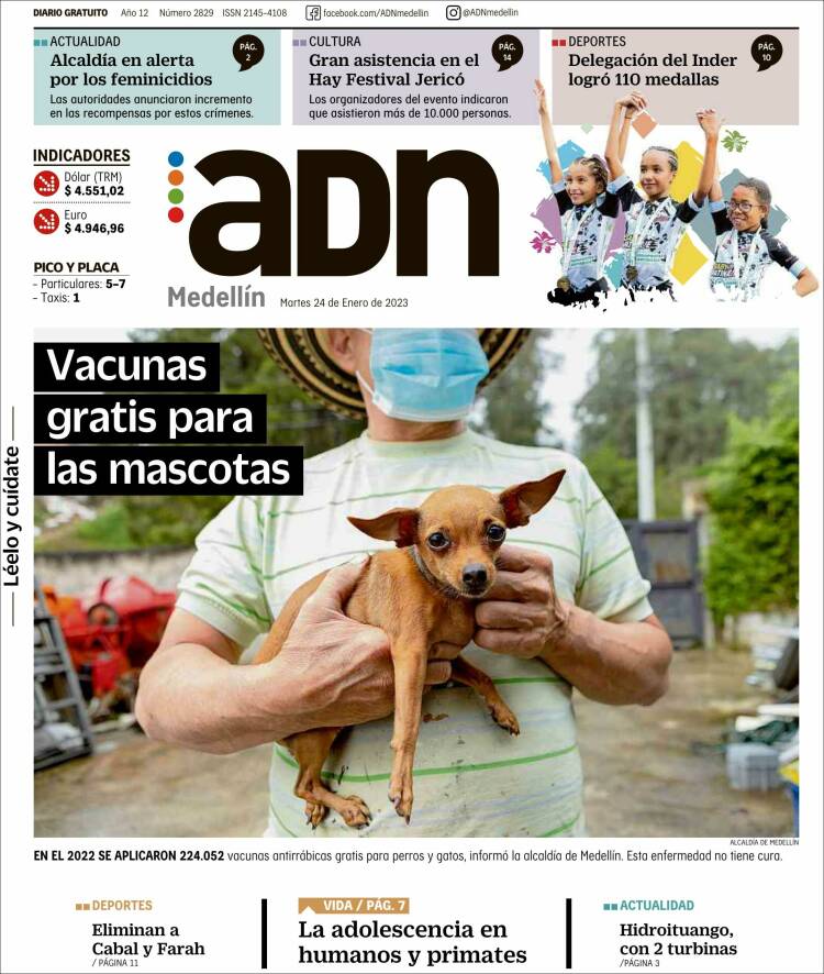 Portada de ADN - Medellín (Colombia)