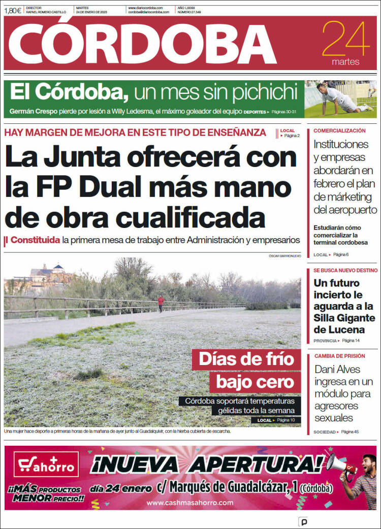 Portada de Diario de Córdoba (España)