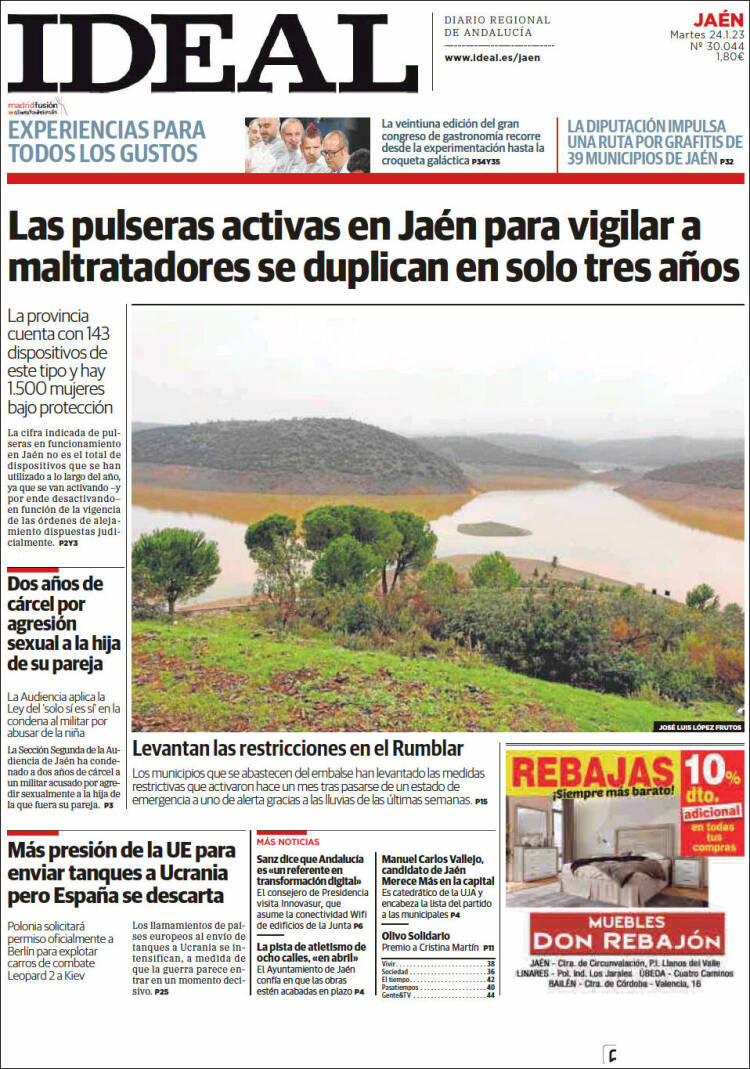 Portada de El Ideal de Jaén (España)