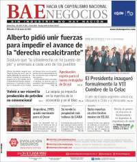 Portada de Buenos Aires Económico (Argentina)