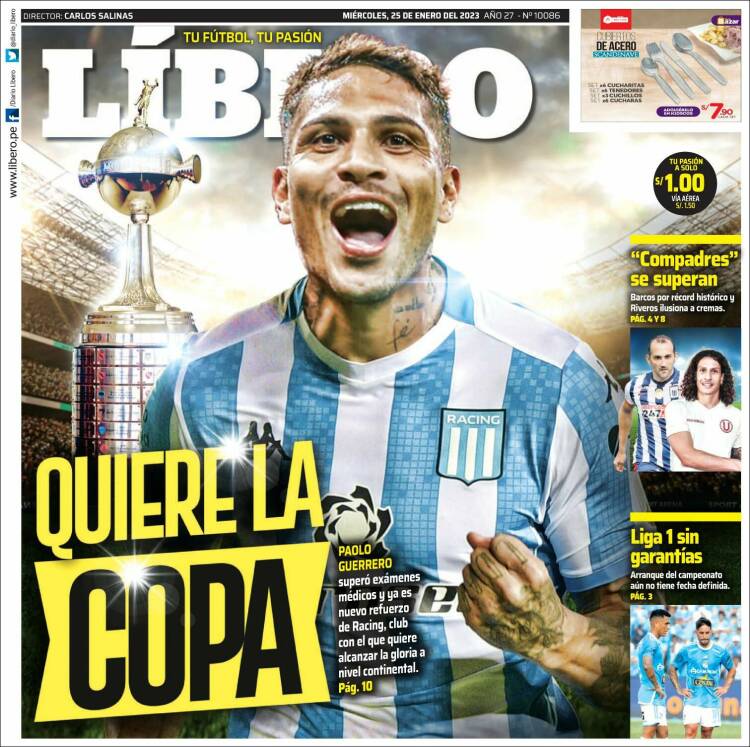 Portada de Líbero (Per&uacute;)