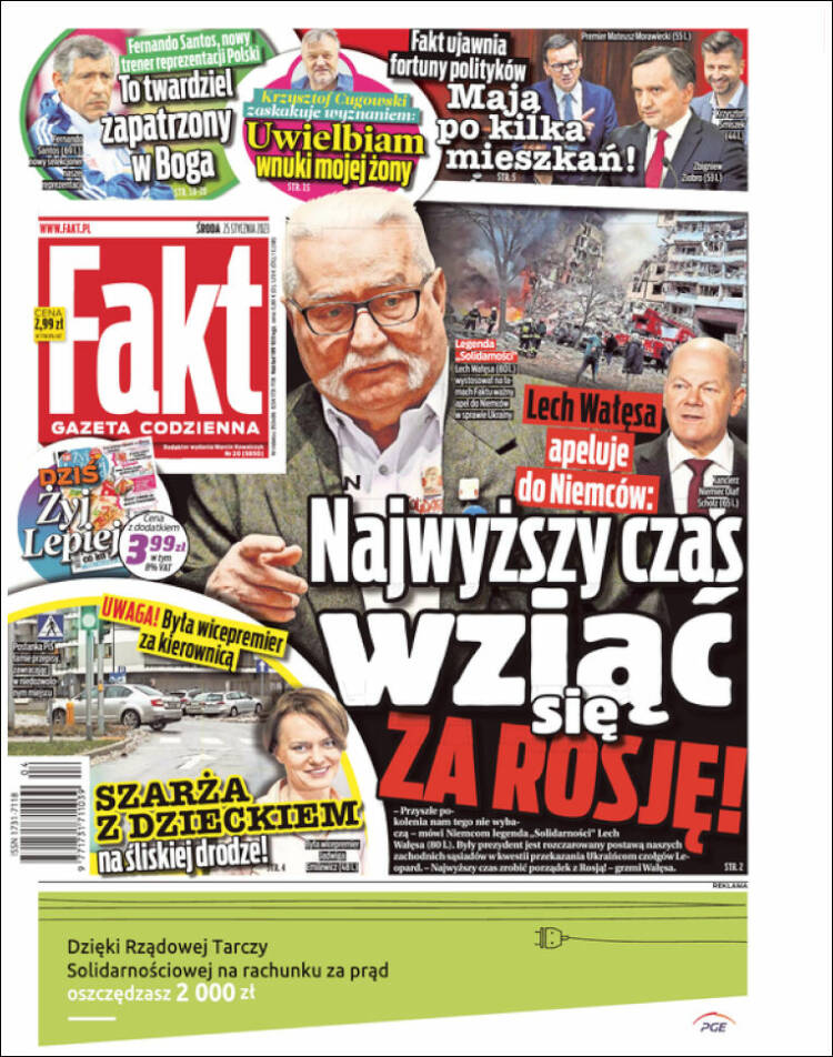 Portada de Fakt (Polonia)