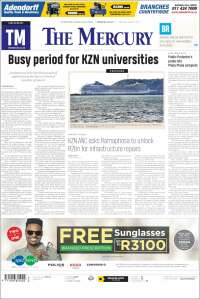 Portada de The Mercury (Sud&aacute;frica)