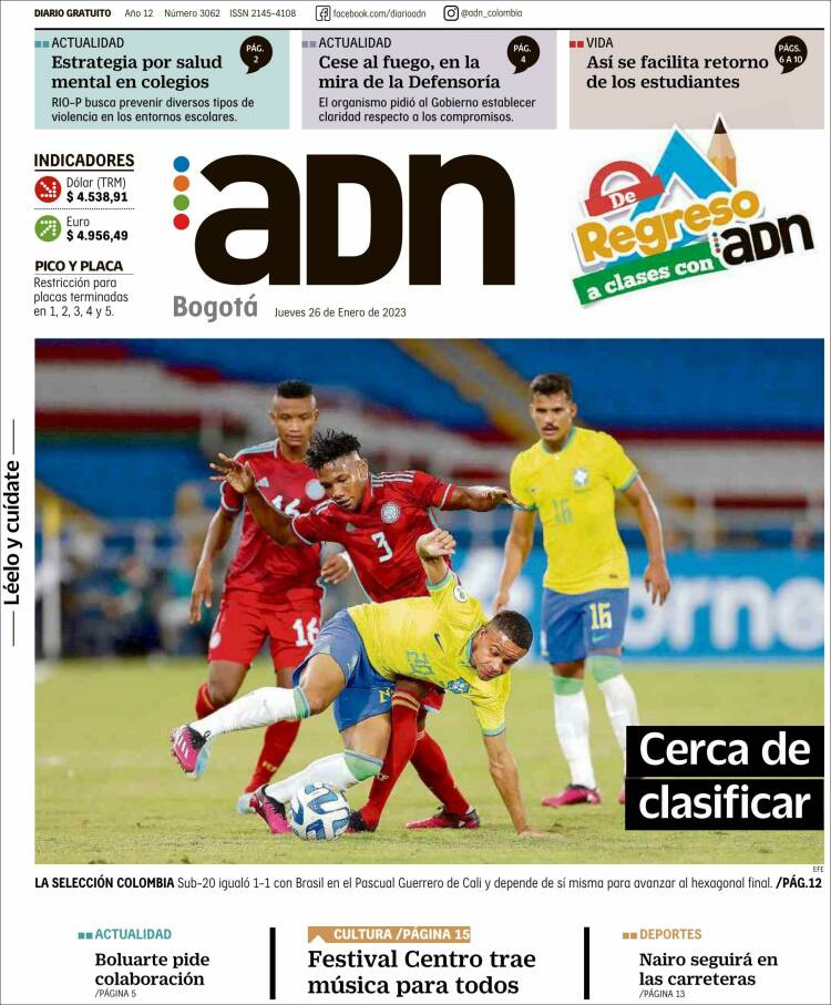 Portada de ADN - Bogotá (Colombia)