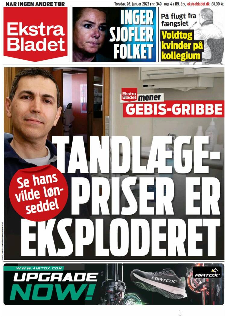 Periódico Ekstra Bladet (Dinamarca). Periódicos De Dinamarca. Edición ...