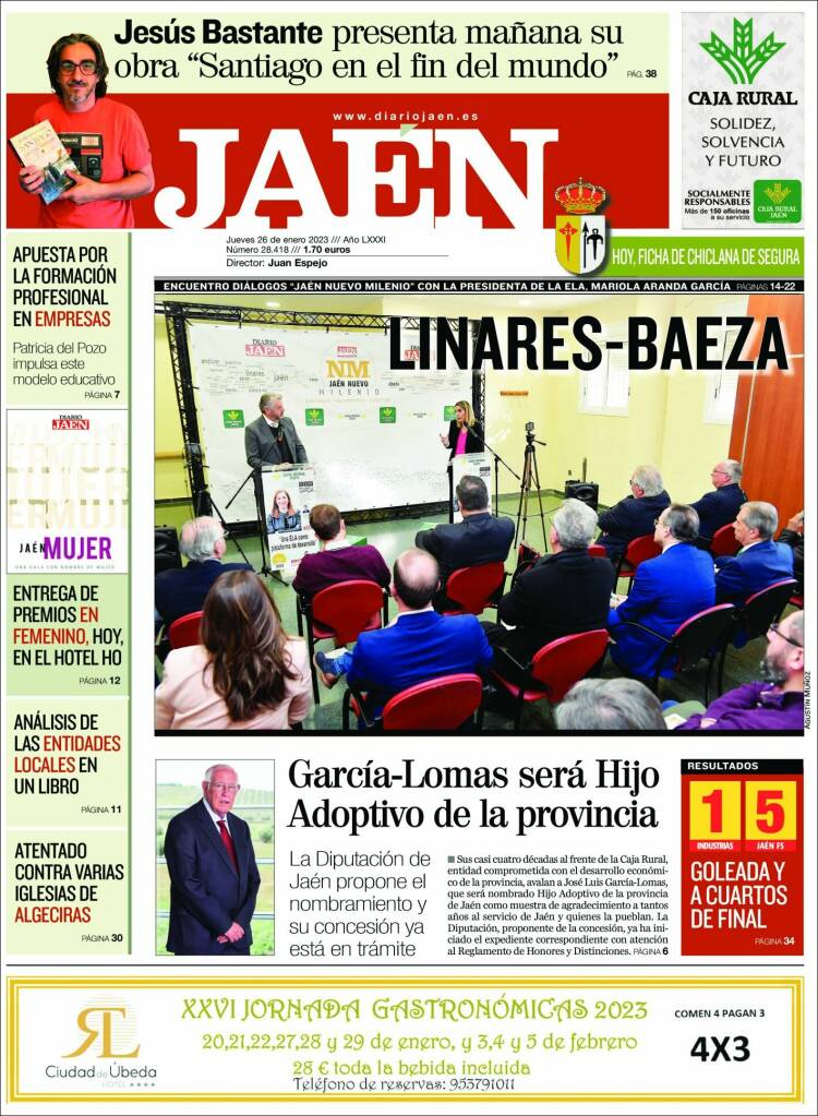 Portada de Diario Jaén (España)