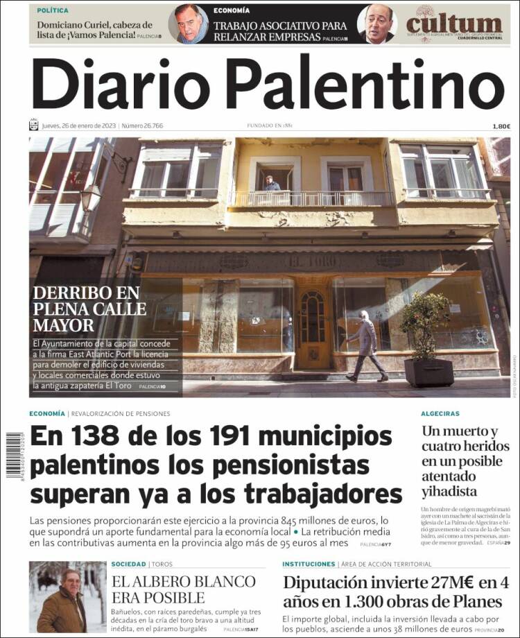 Portada de Diario Palentino (Spain)