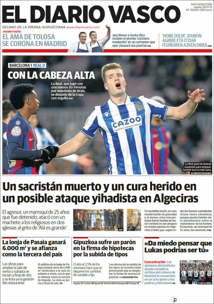 Portada de Diario Vasco (Spain)