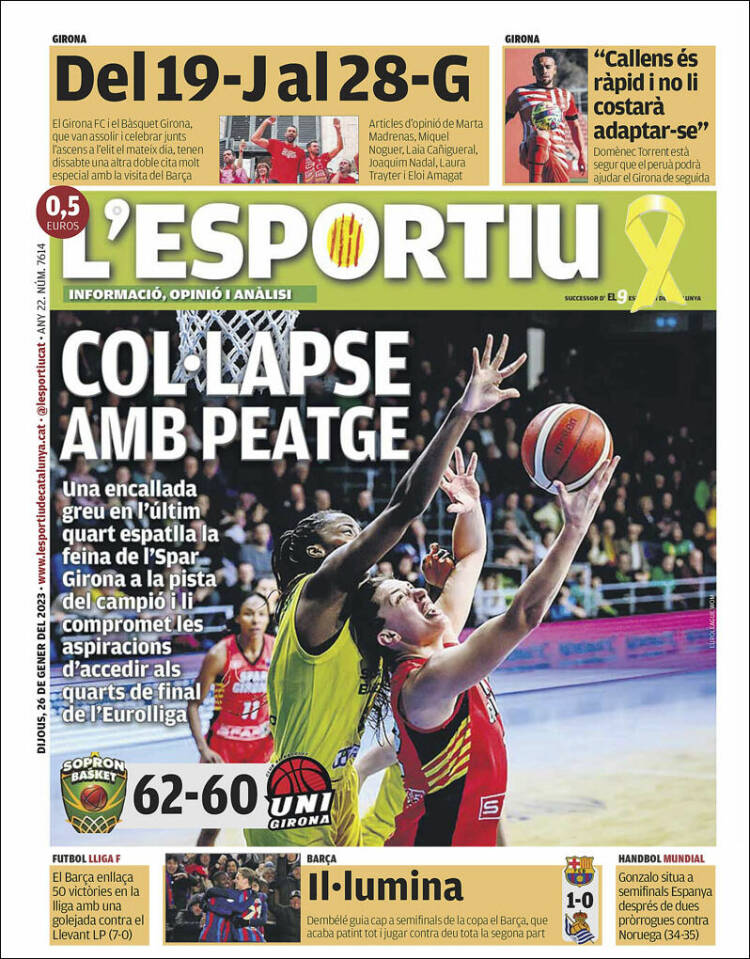 Portada de L'Esportiu : Girona (Spain)