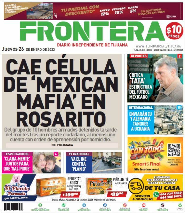 Portada de Frontera (México)