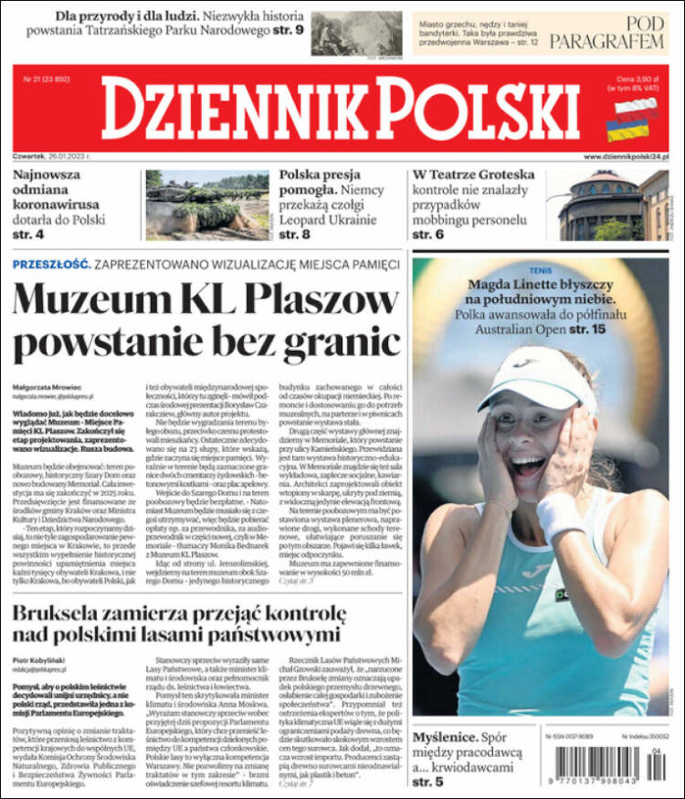 Portada de Dziennik (Polonia)