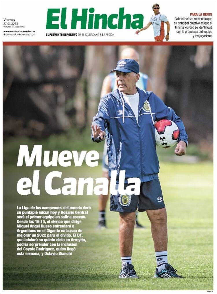 Portada de El Hincha (Argentina)