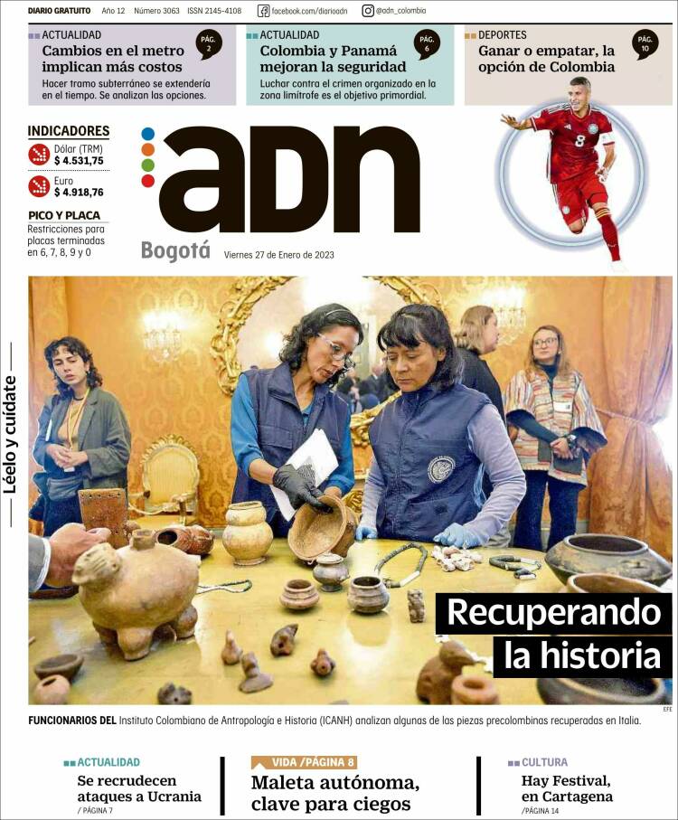 Portada de ADN - Bogotá (Colombia)