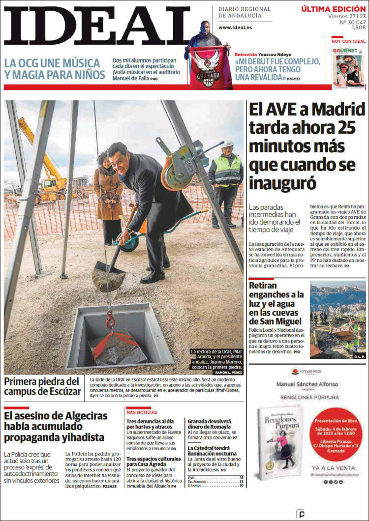 Portada de Ideal (Spain)