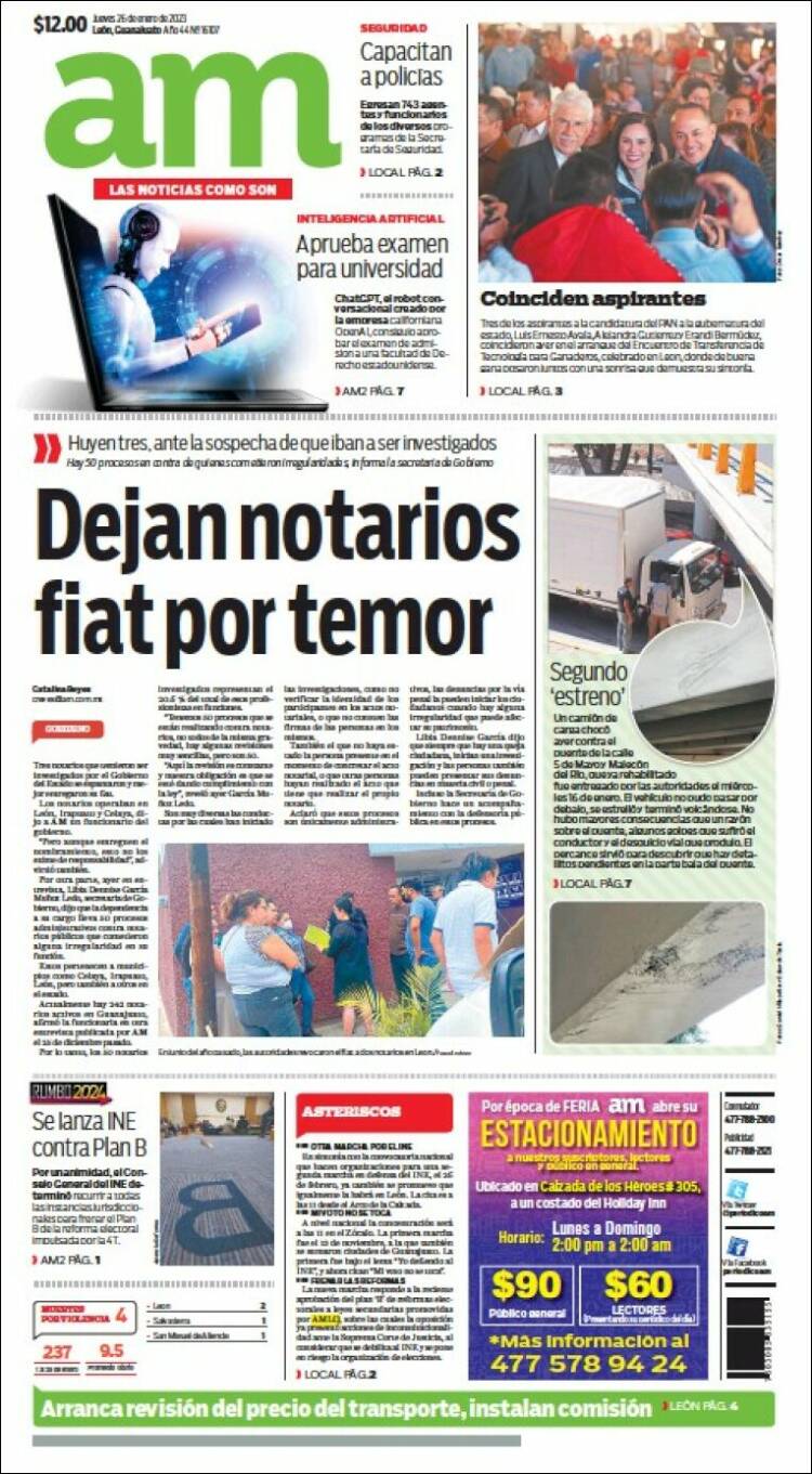 Portada de Al Día A.M. (México)