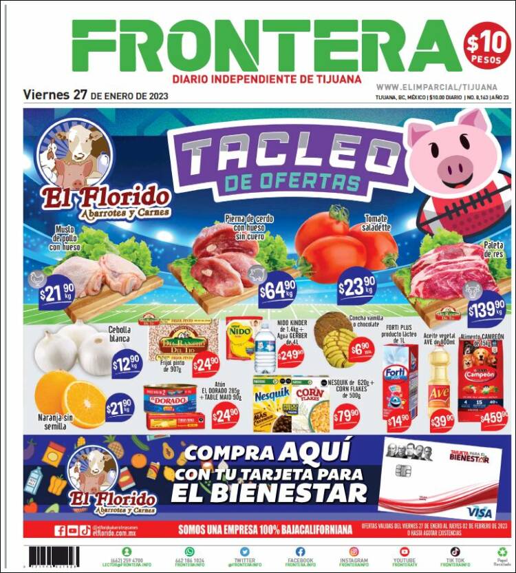 Portada de Frontera (México)