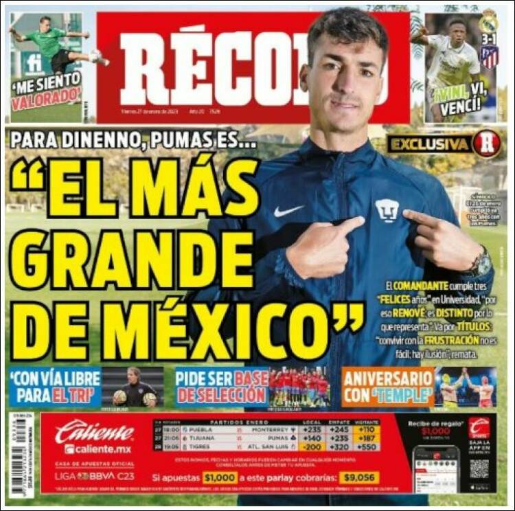 Portada de Record (México)