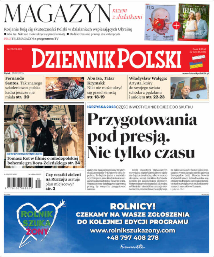 Portada de Dziennik (Polonia)