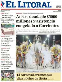 Portada de El Litoral Corrientes (Argentina)