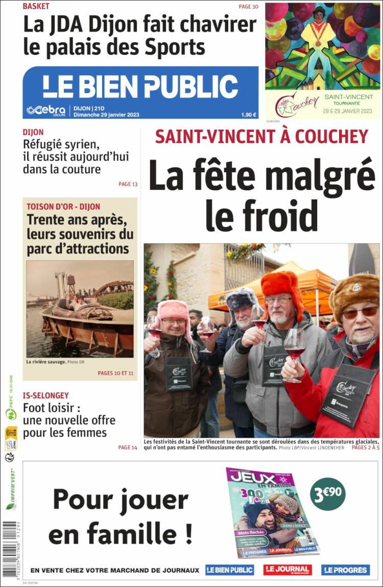 Portada de Le Bien Public (France)