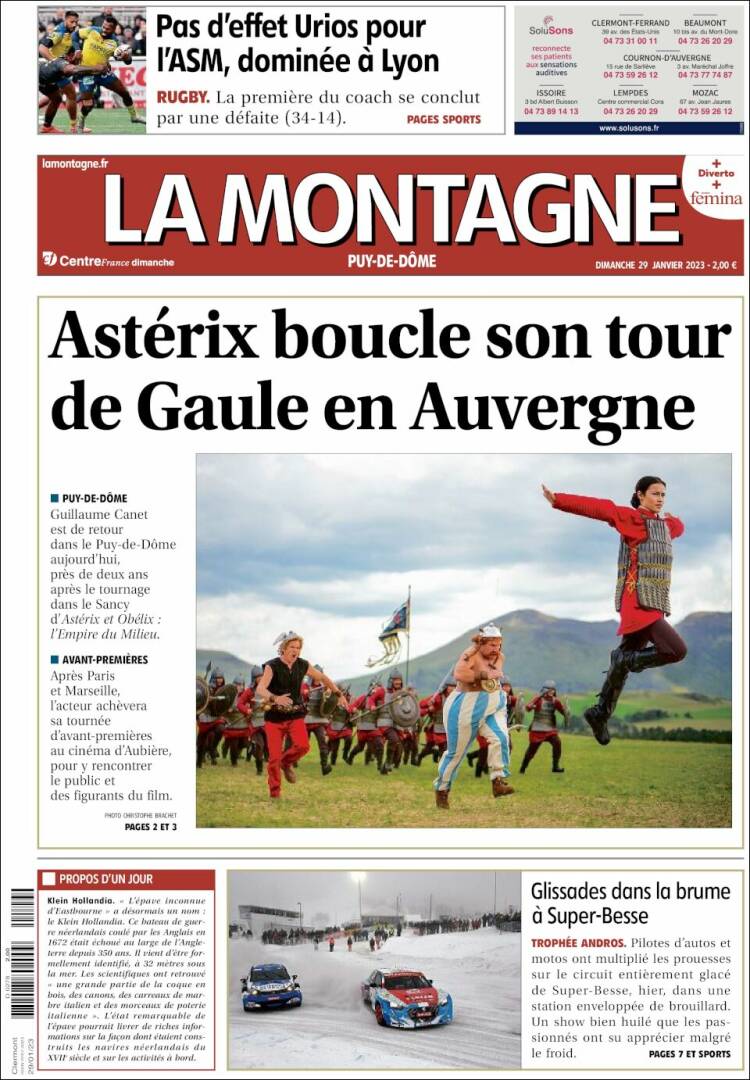 Portada de La Montagne (Francia)