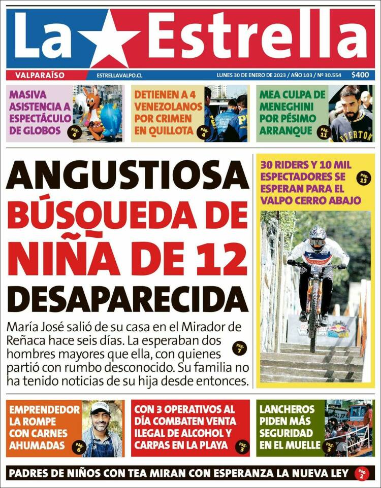 Portada de Estrella de Valparaiso (Chile)