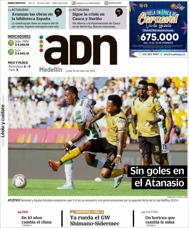 Portada de ADN - Medellín (Colombia)