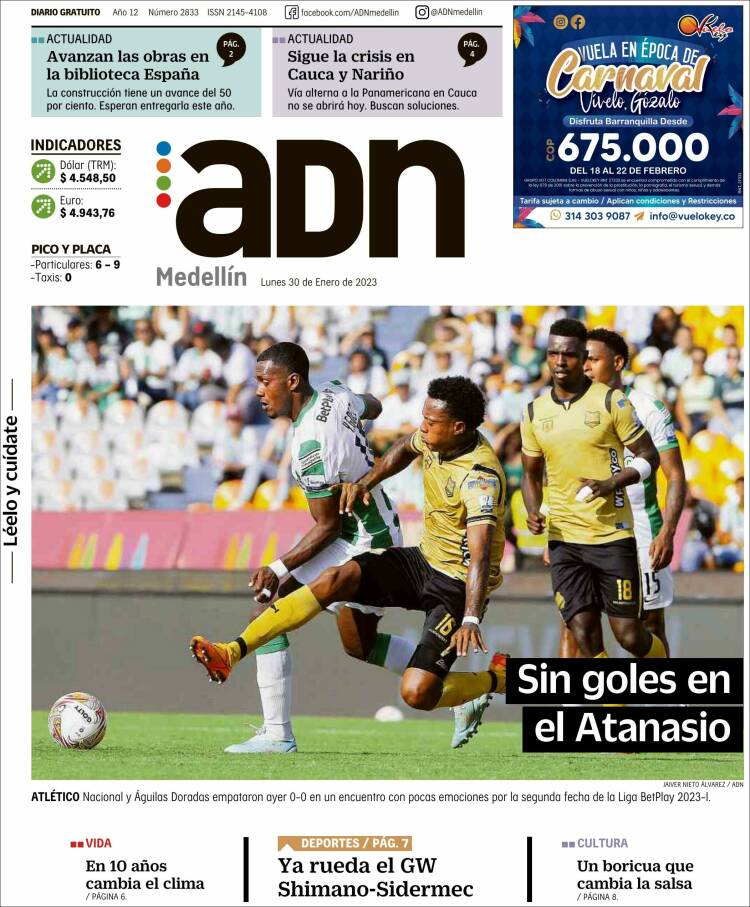 Portada de ADN - Medellín (Colombia)